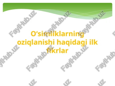 o‘simliklarning oziqlanish turlari — PPTX
