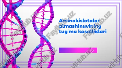 tug‘ma kasalliklar va ularning sabablari — PPTX