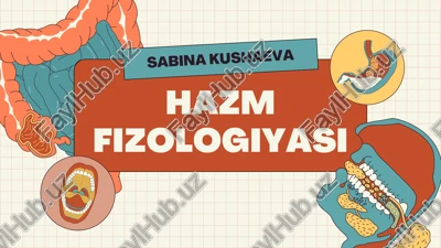 hazm fizologiyasi — PDF