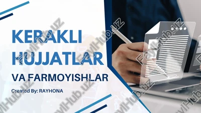 hujjatlar va farmoyishlar — PDF