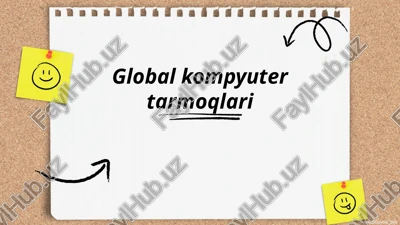 global kompyuter tarmoqlari — PPTX