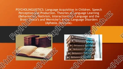psycholinguistics: language acquisition and cognitive mechanisms — PPTX