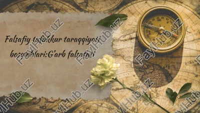 g'arb falsafasi — PPTX