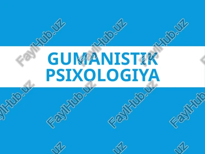 gumanistik psixologiya — PPTX