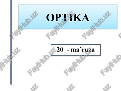 optika — PPTX