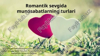 romantik sevgi — PPTX