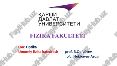 yorug‘lik interferensiyasi — PPTX