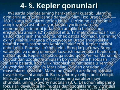 §. kepler qonunlari — PPT