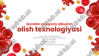 qondan ozuqaviy albumin olish texnologiyasi — PDF