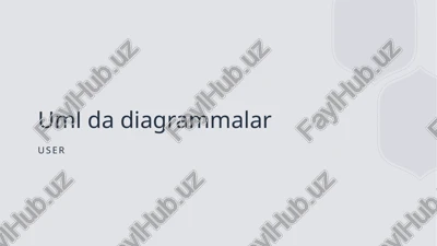 uml diagrammalar — PPTX