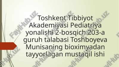 oqsil biosintezi ingibitorlari (dori vositalari, preparatlar va bakterial toksinlar) — PPTX