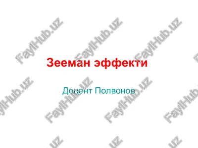 zeeman effekti — PPT