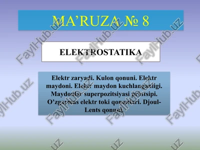 elektrostatika — PPTX