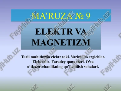 elektrvamagnetizm — PPTX