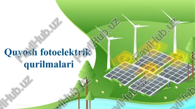 quyoshfotoelektrik qurilmalari — PPTX