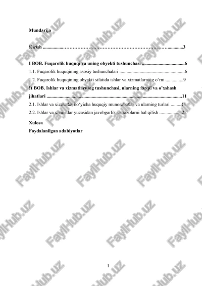 fuqarolik huquqi — DOCX