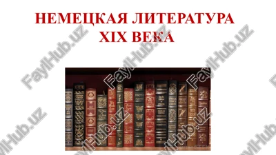 nemetskaya literatura xix veka — PPTX