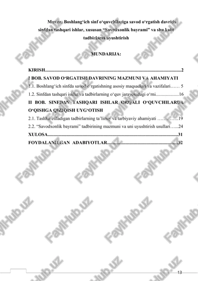 savodxonlik bayrami — DOC