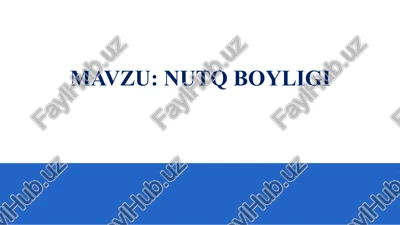 nutqboyligi — PPTX