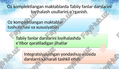 ozkomplektlangan maktablar — PPTX