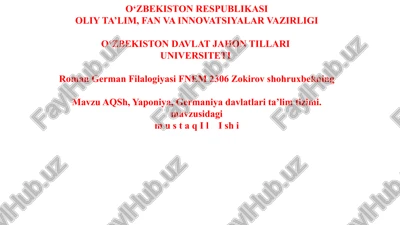roman germanfilalogiyasifnem 2306zokirovshohruxbekning — PPTX