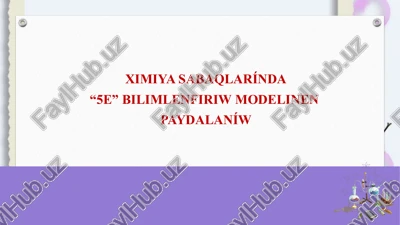 ximiyalıq reakciya túrleri. (kórgizbeli tájiriybeler) — PPTX