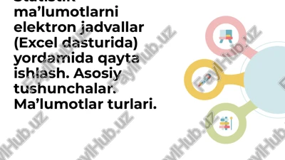 statistik ma'lumotlarni qayta ishlash — PPTX