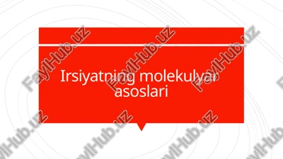 nuklein kislotalar — PPTX