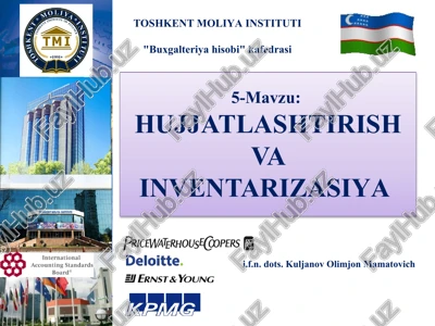 hujjatlasntirisnvainventarizasiya — PPTX