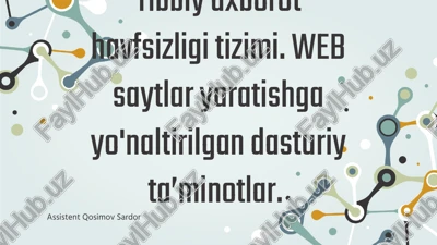 tibbiyaxborothavfsizligitizimi — PPTX