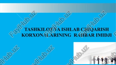 tashkilot va ishlab chiqarish korxonalarining rahbar imidji — PPTX