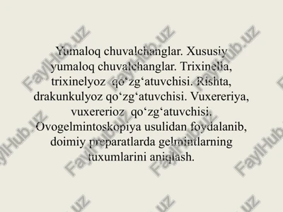 yumaloq chuvalchanglar — PPTX