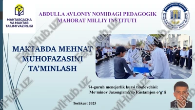 mavzu: pedagogik mahorat milliy instituti — PPTX