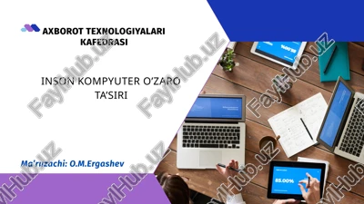 inson kompyuter o’zaro ta’siri — PPTX