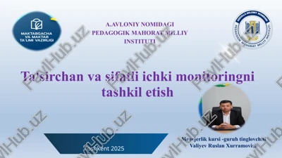 ta'sirchanvasifatliichkimonitoring — PPTX