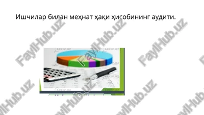 ishchilar bilan mehnat haqi hisobining auditi — PPTX