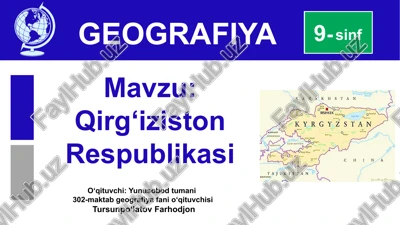 qirg‘iziston respublikasi — PPTX