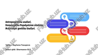 antropogenitika usullari — PPTX