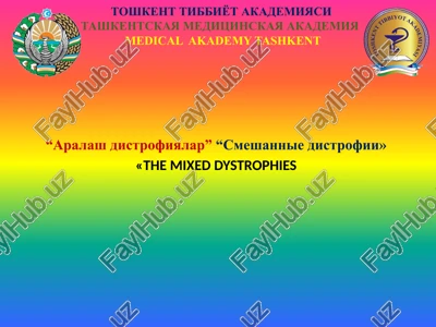 aralash distrofiyalar — PPTX