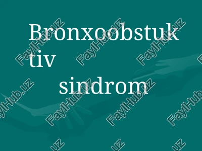 bronxo-obstruktiv sindrom — PPTX