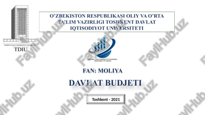 davlatbudjeti — PPTX