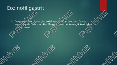 eozinofil gastrit — PPTX