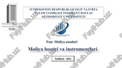 moliyabozorivainstrumentlari — PPTX