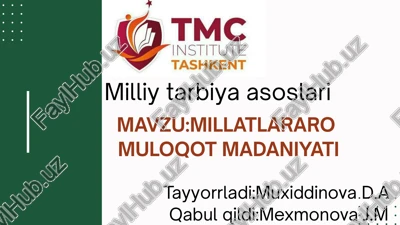 milliy tarbiya asoslari — PPTX