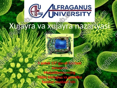 hujayra va hujayra nazariyasi — PPTX