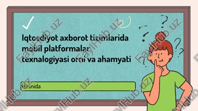 mobil platformalar va innovatsiyalar — PPTX