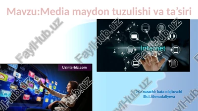 mediamaydon tuzilishi va ta'siri — PPTX