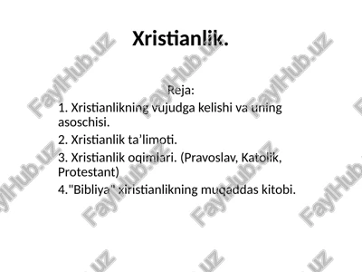 xristianlik — PPTX