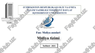 moliyatizimi — PPTX