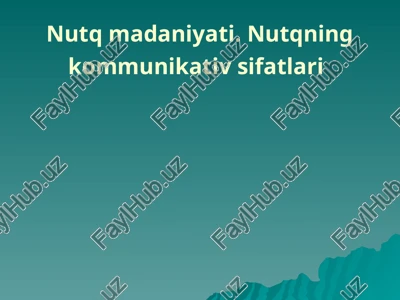 nutqmadaniyati — PPTX